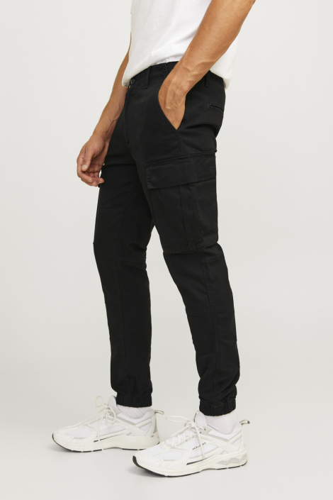 JJ Rebel zwarte heren broek