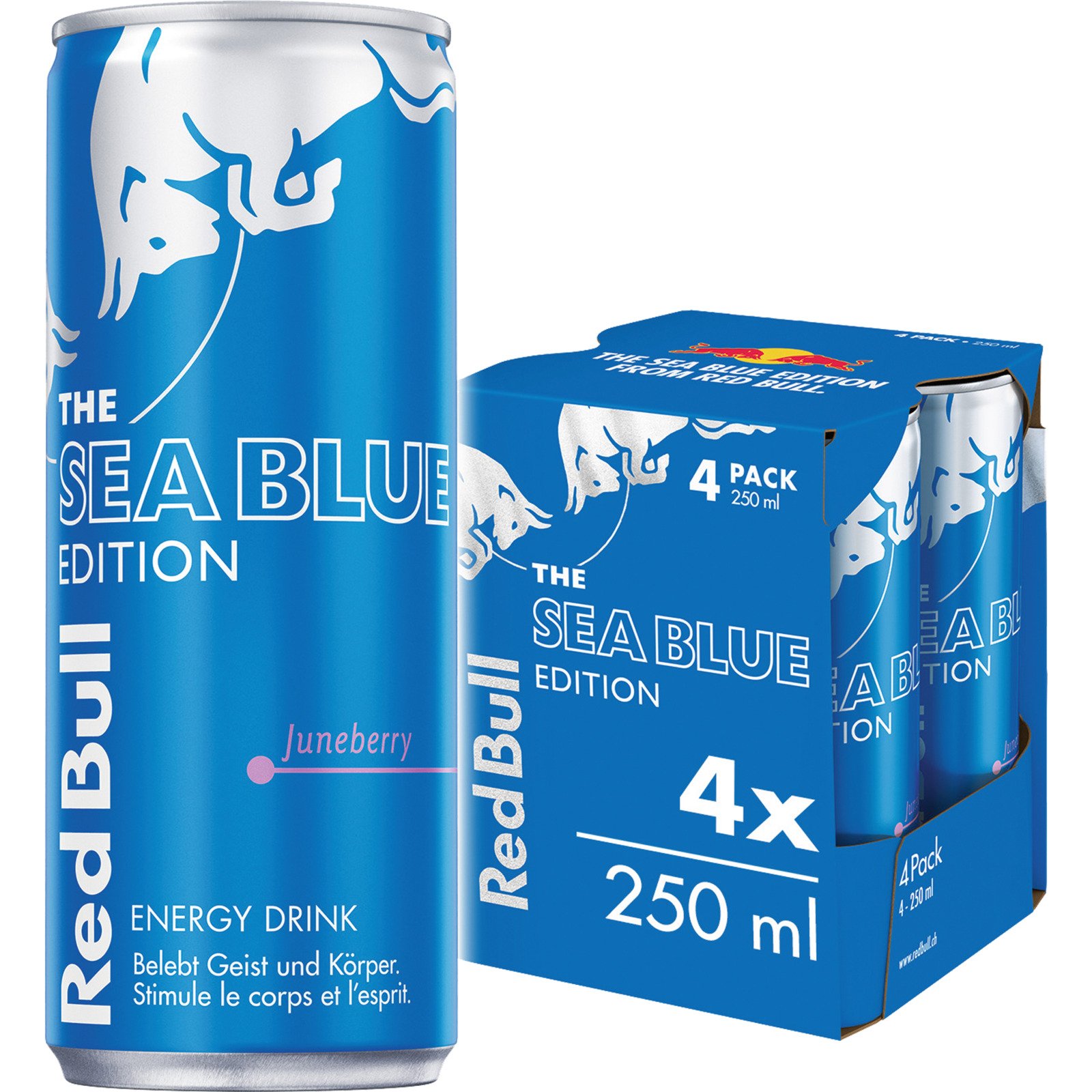 Red Bull SeaBlue Edition 4 x 250 ml