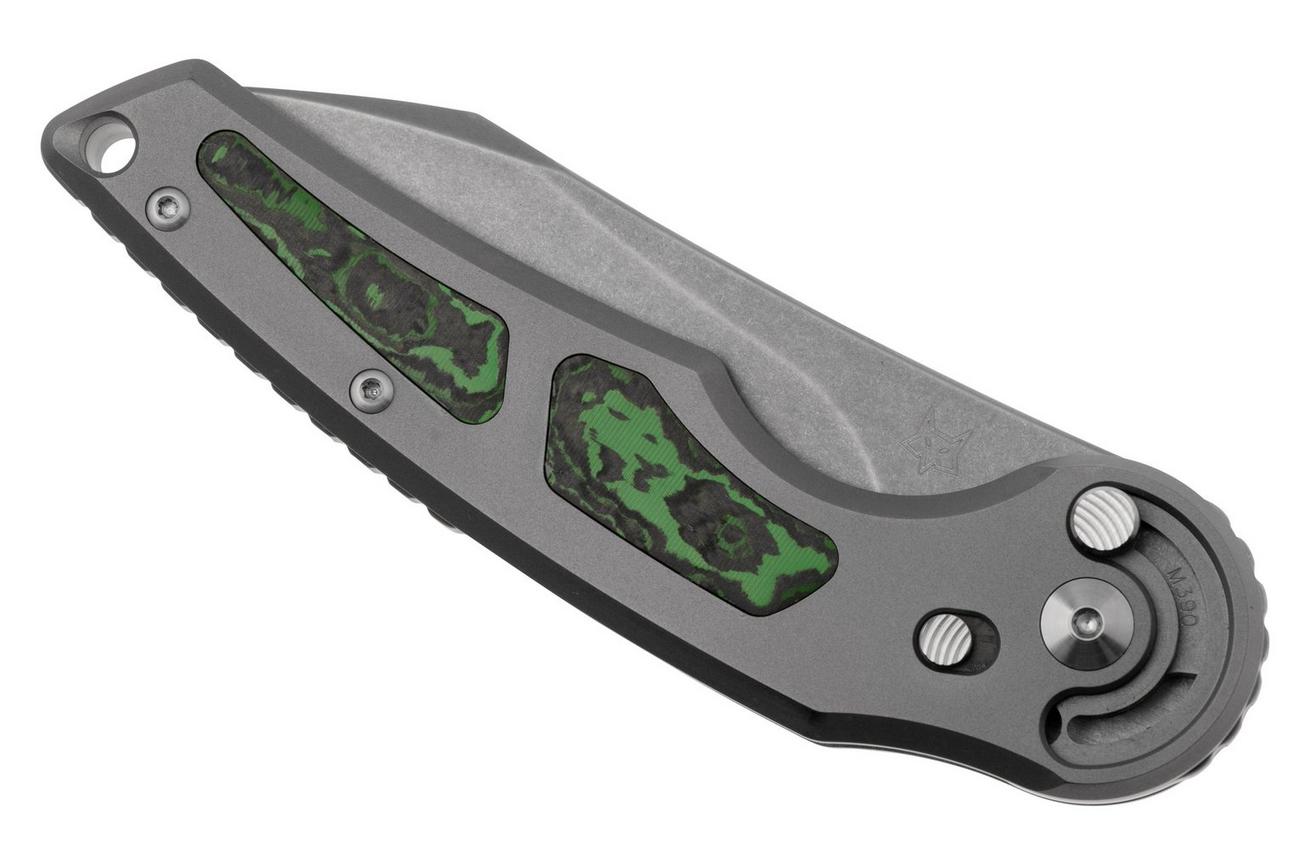 FOX Knives Jupiter FX-555-TICF M390  Acid Stonewashed, Titanium Fatcarbon Jungle Wear, zakmes