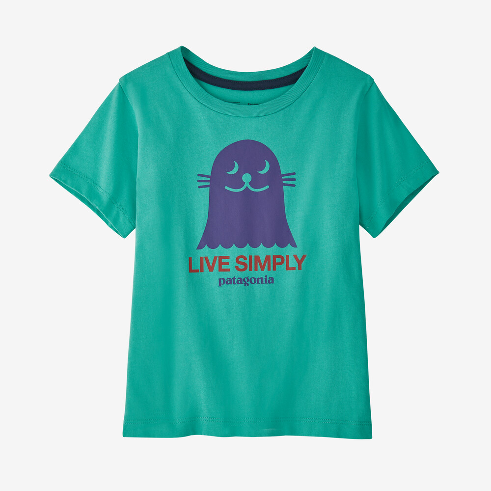 Baby-T-Shirt aus regenerativer, biozertifizierter Baumwolle mit Grafikprint