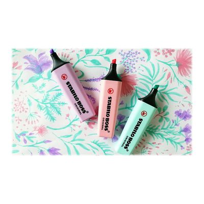 STABILO BOSS ORIGINAL - Pack de 15 surligneurs - couleurs pastels assorties