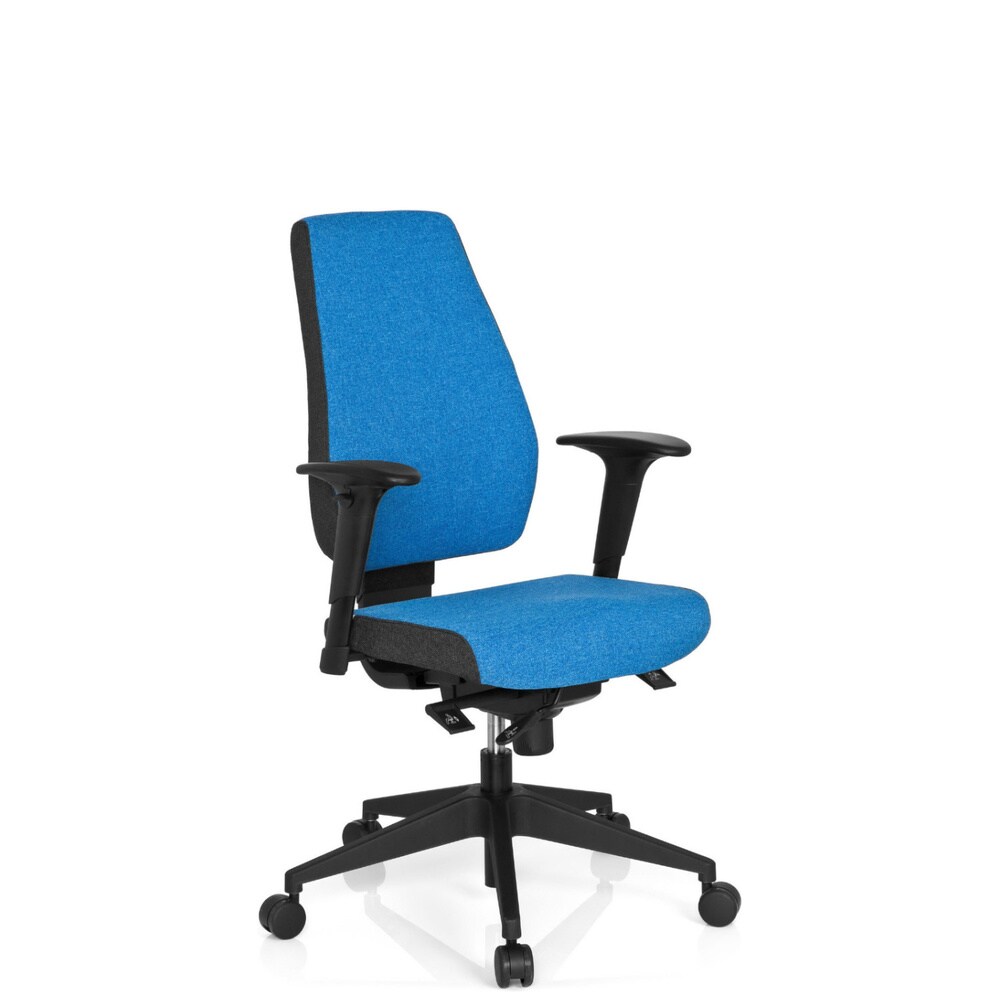 Profi Bürostuhl PRO-TEC 500 Stoff mit Armlehnen (höhenverstellbar) hjh OFFICE