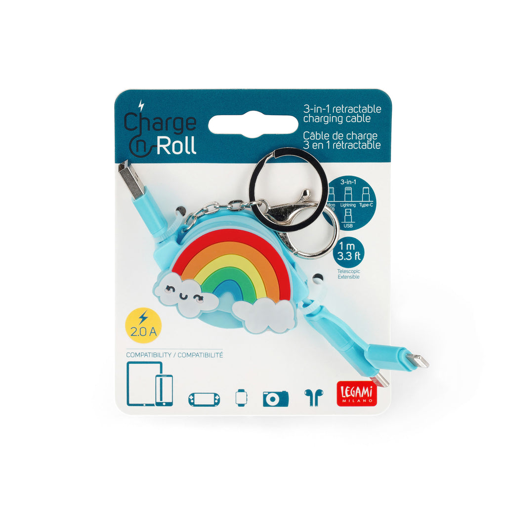 Cabo Usb 3-In-1 - Arco-Íris