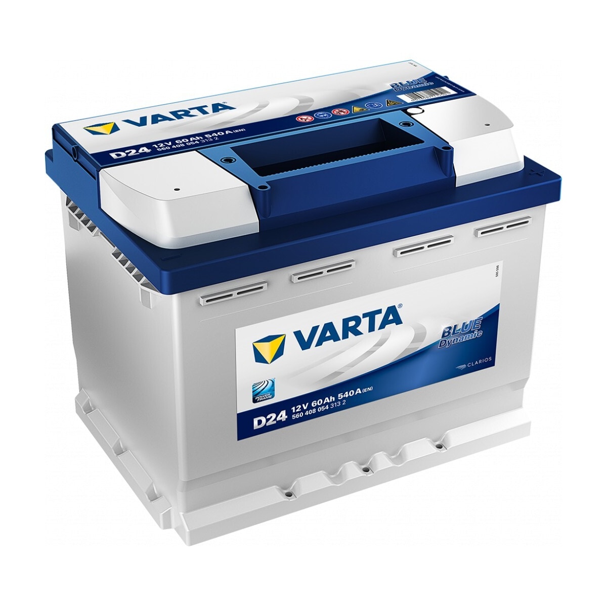 VARTA Blue Dynamic Batteri 12V 60AH 540CCA (242x175x190/190mm) +høyre D24