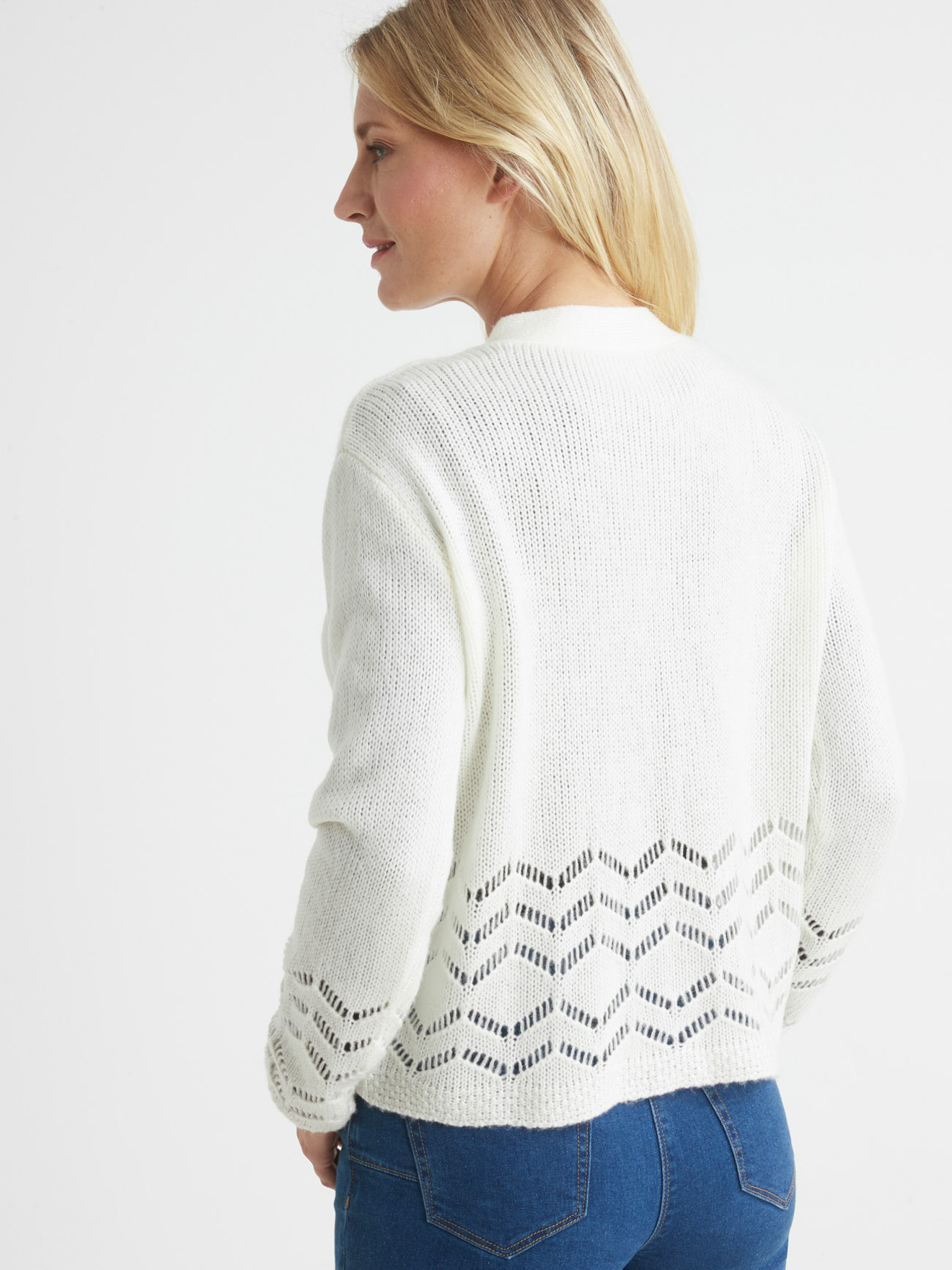Gilet long encolure V