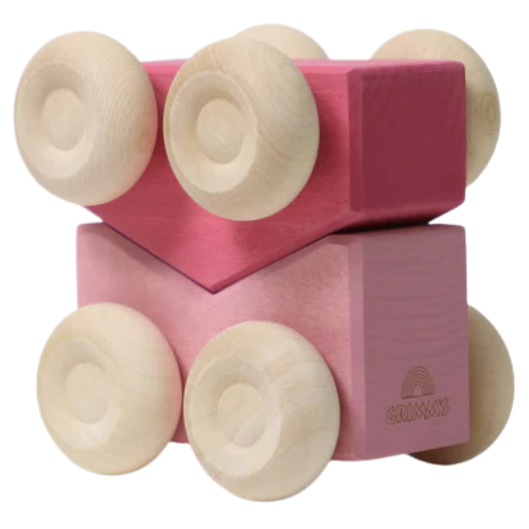 grimm's stapelauto's - roze - 2st