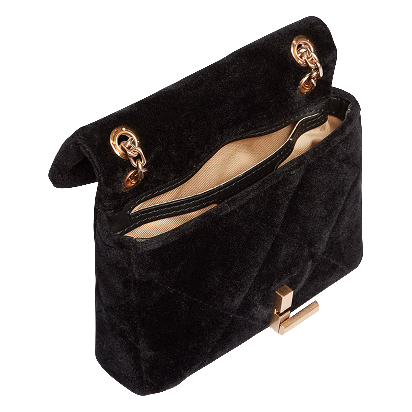 NANO MOON - Sac bandoulière en velours | Noir