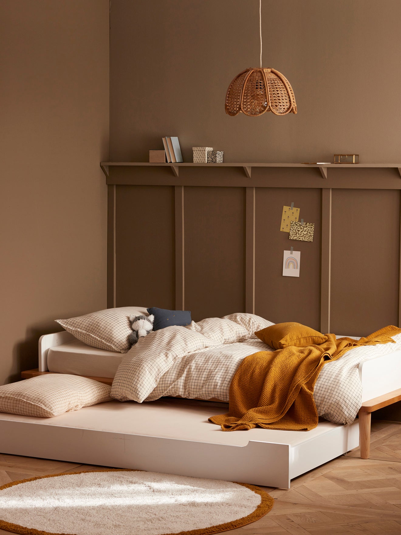 Lit banquette enfant bois