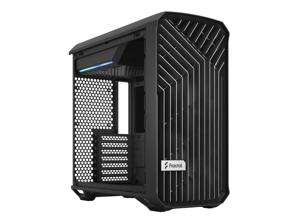 Fractal Design Torrent Compact - Tower - udvidet ATX - ingen strømforsyning (ATX) - sort TG mørk tone - USB/Lyd