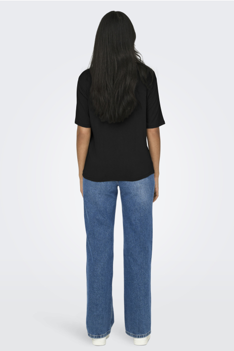 Jacqueline de Yong zwarte dames t-shirt