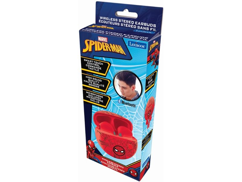 Lexibook SpiderMan Wireless Bluetooth-Kopfhörer Rot Kopfhörer mit Ladebox