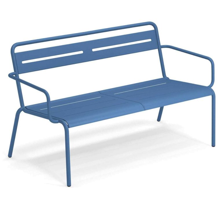Emu Star tuinbank met armleuning marine blue
