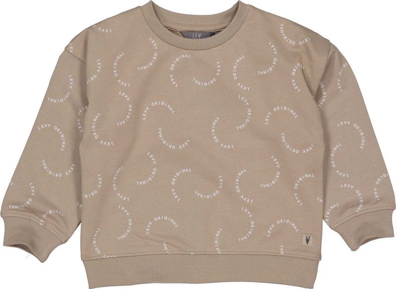 LEVV jongens sweater - Taupe