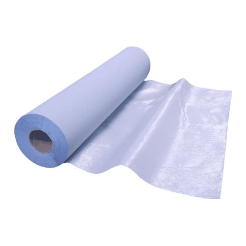 Drap d'examen rouleau Paredes ouate et PE bleu plastifié 180 formats 50 x 38 cm