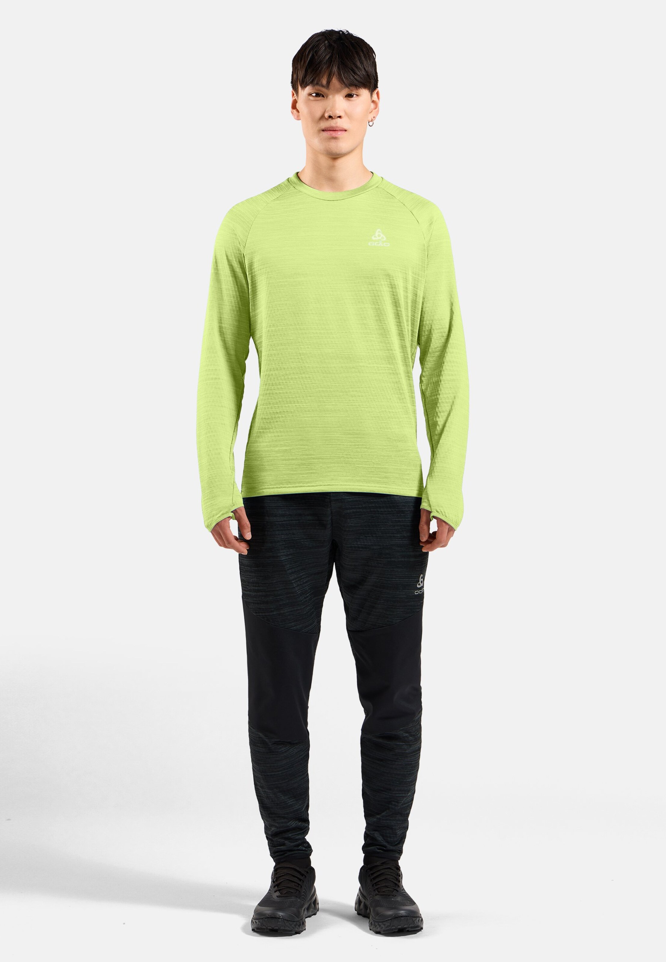 Run Easy Warm Mid Layer in shadow lime melange