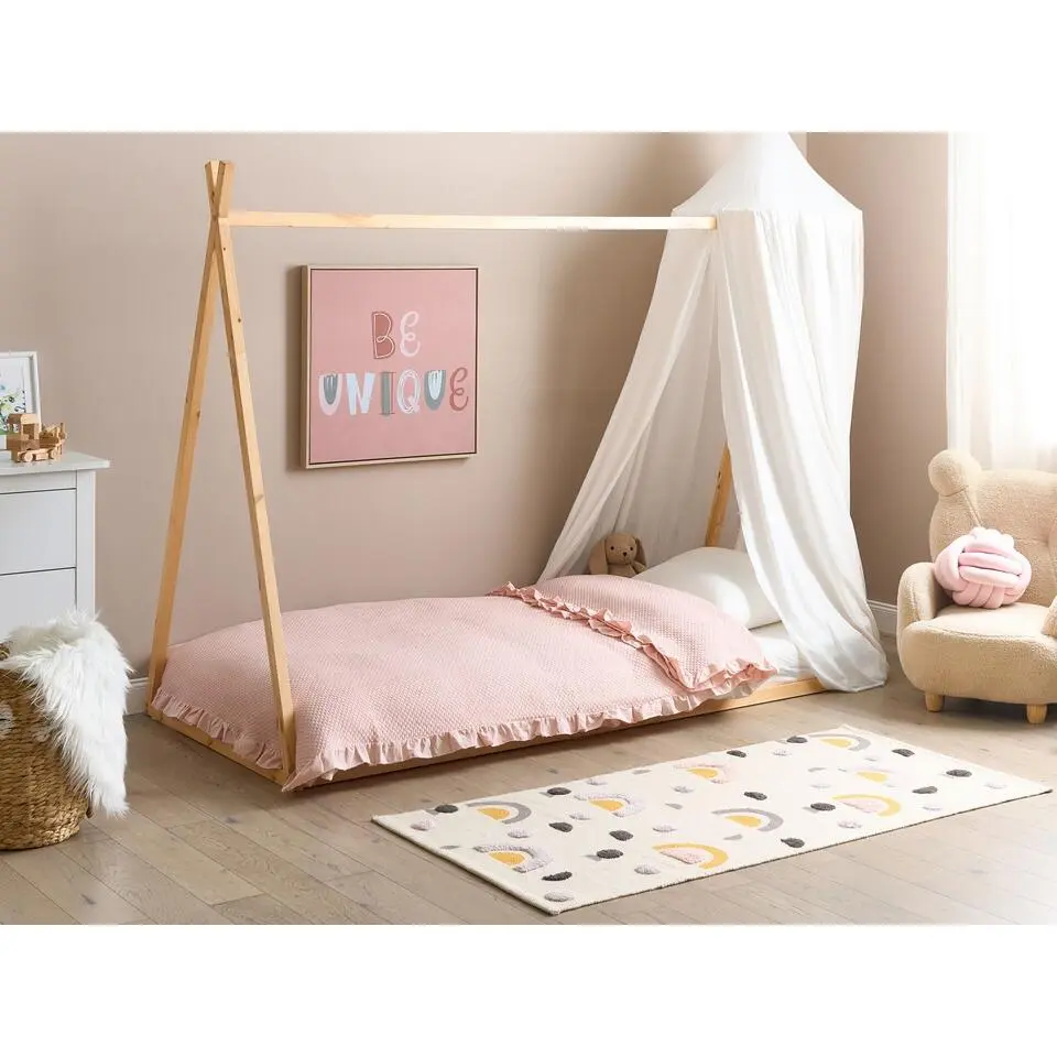 SAURAT - Kinderbed - Lichthout - 90 x 200 cm - Dennenhout