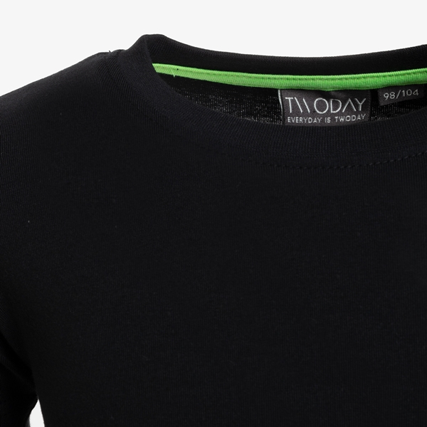 Unsigned jongens basic T-shirt zwart