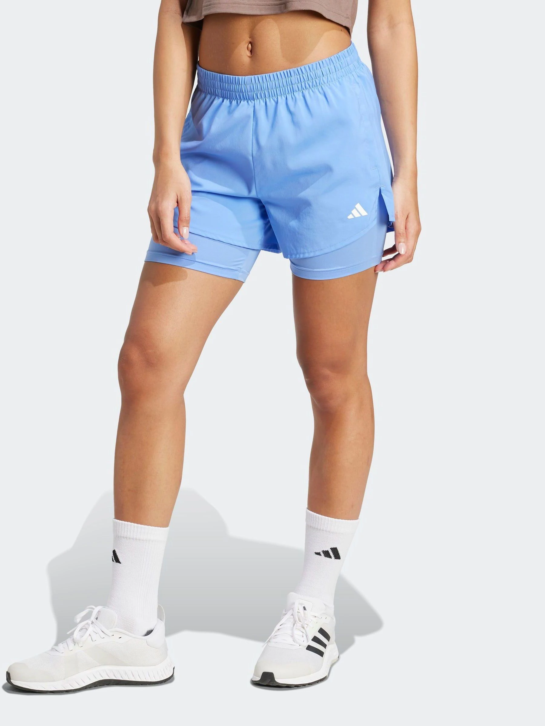 Blauw - adidas Minimal 2-In-1 Shorts