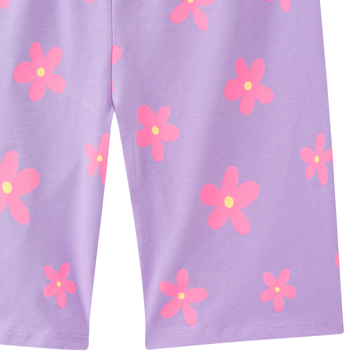 Yigga Mädchen Radler mit Allover-Print helllila / pink