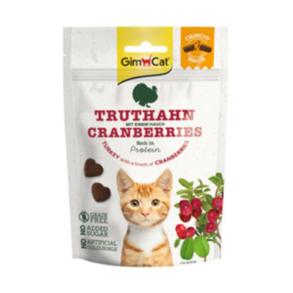 GimCat Crunchy Kattensnack Kalkoen & Cranberry50 gr