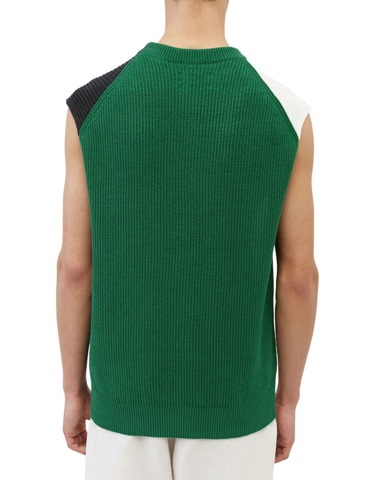 Marc O'Polo Pull 100% Lin Sans manches multicolore