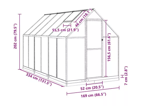 Serre tente abri plante aluminium 334 x 169 x 202 cm 02_0044503