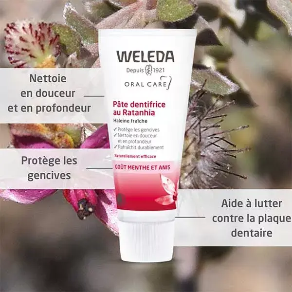 Pasta de dentes Weleda Oral Care com Ratanhia 75ml