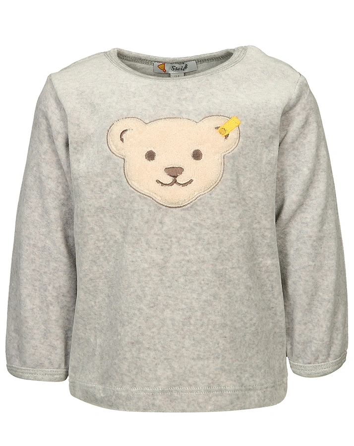Nicki-Sweatshirt BASIC in grau melange