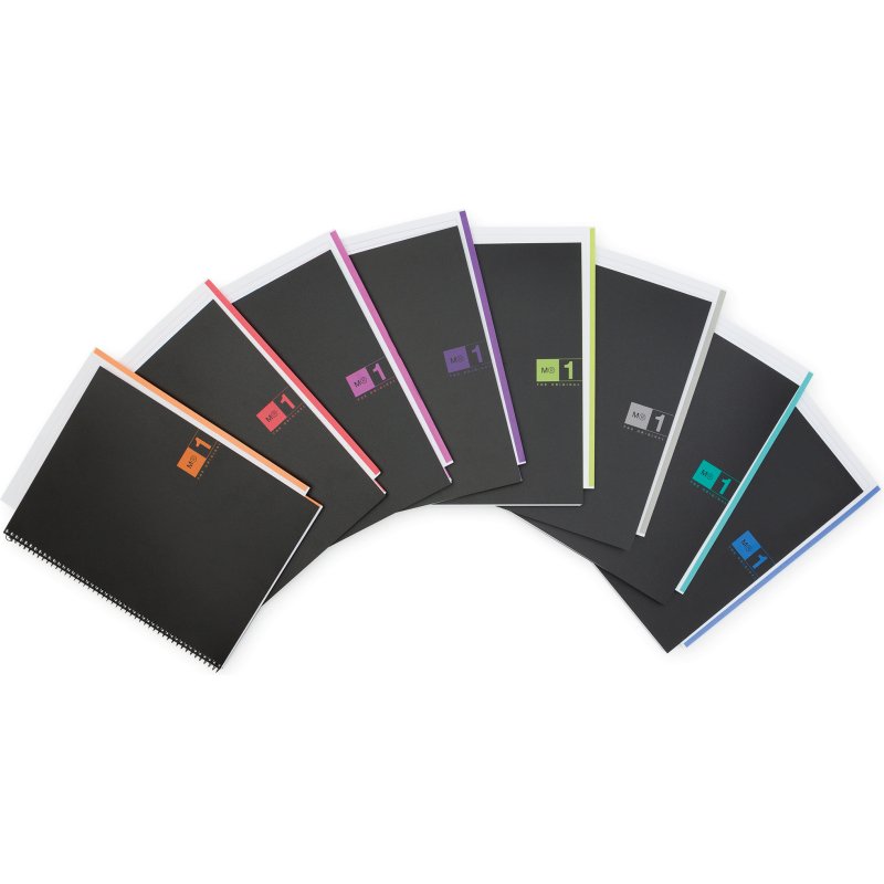 Notebook The Original, Couverture souple, A4, quadrillage 5x5 mm, 80 feuilles de 1 couleur, Miquelrius, Vert.