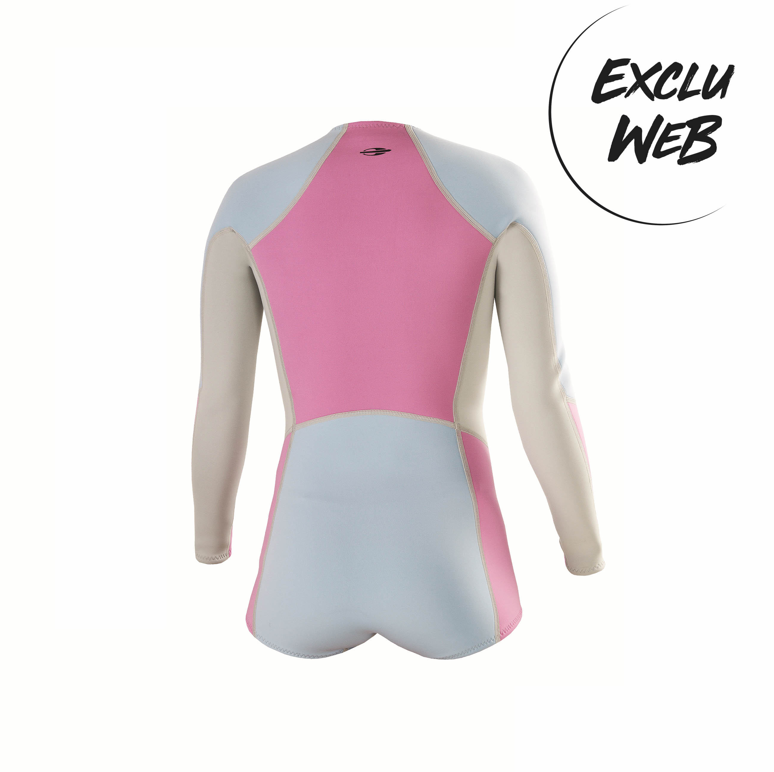 Mormaii Top short néoprène Diva sunset Blue / Pink / Silver