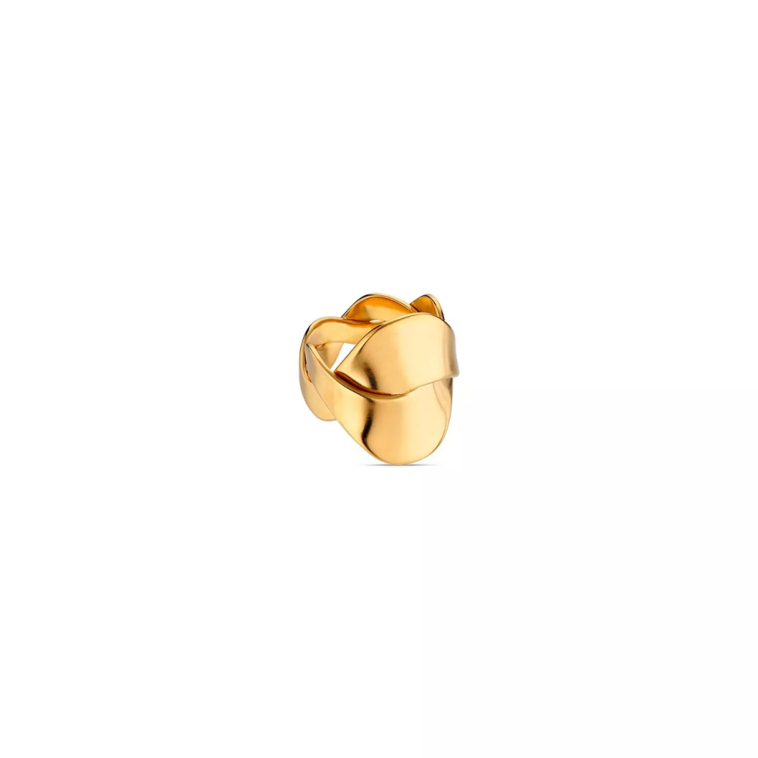 Jane Kønig Big Wavy Ring 18 kt. Forgyldt Sølv BWR-AW22-G