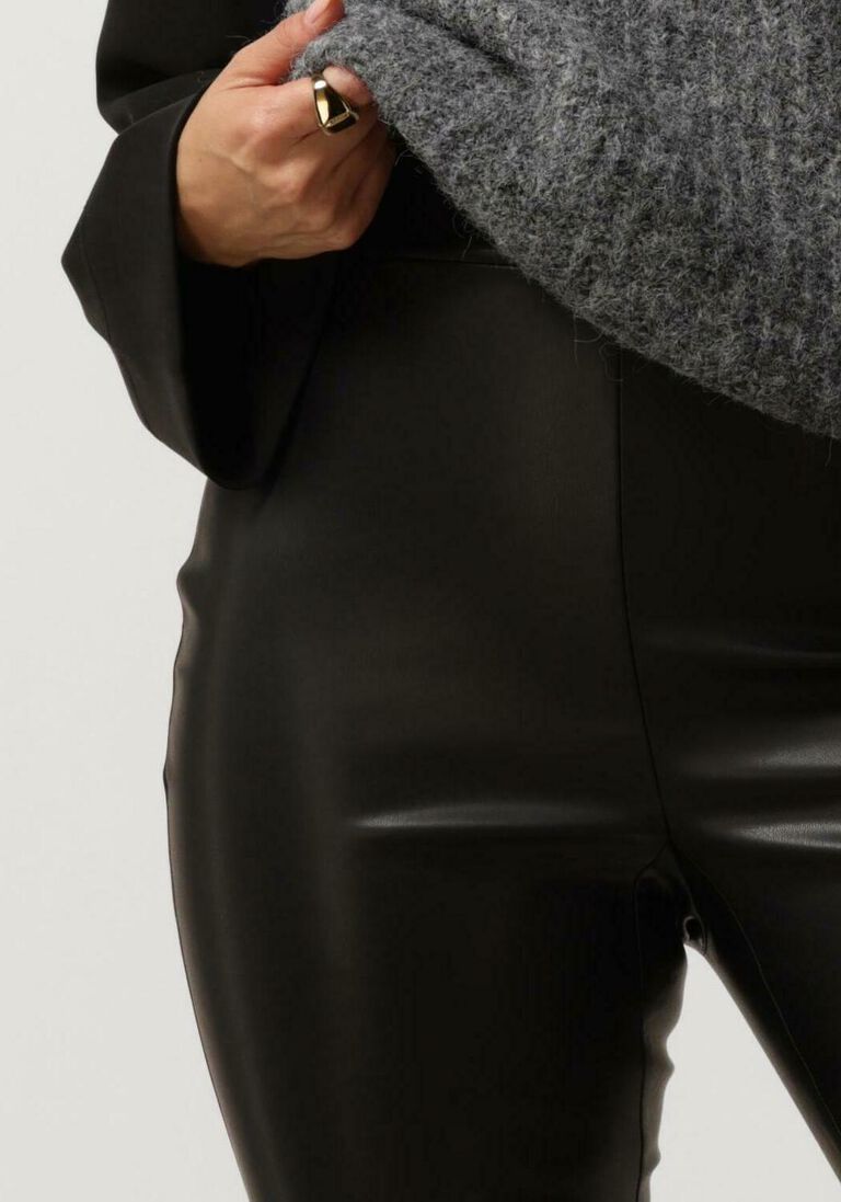 SIMPLE zwarte simple legging jer-poly-pu-23-1