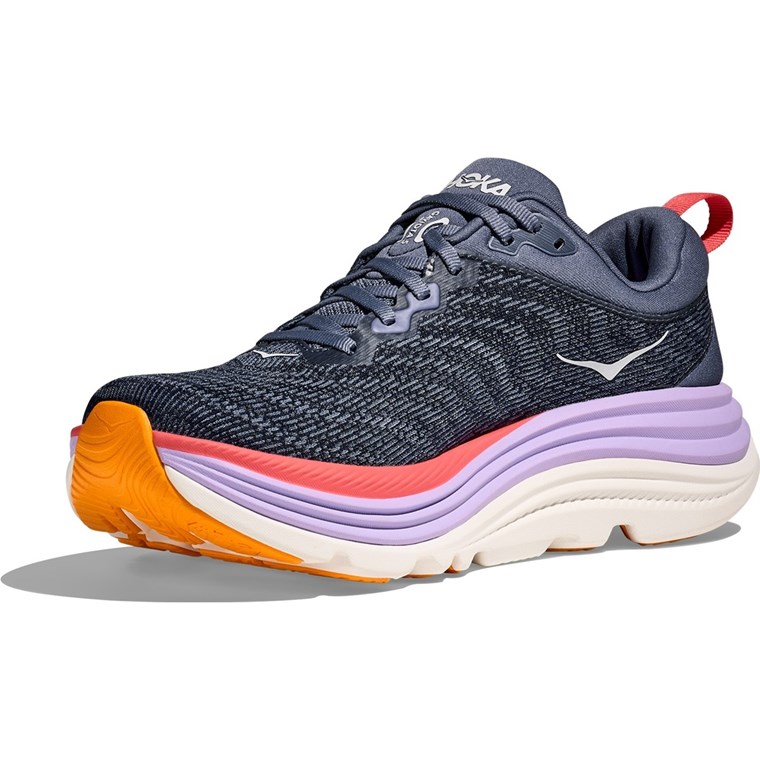 Hoka W Gaviota 5 Wide Anchor / Grapefruit