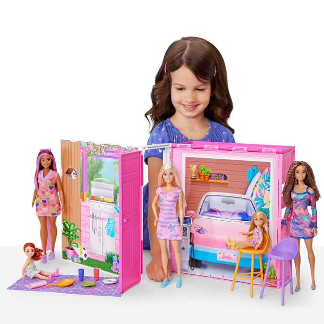 Barbie - Getaway - Ferienhaus mit Puppe - Spielset