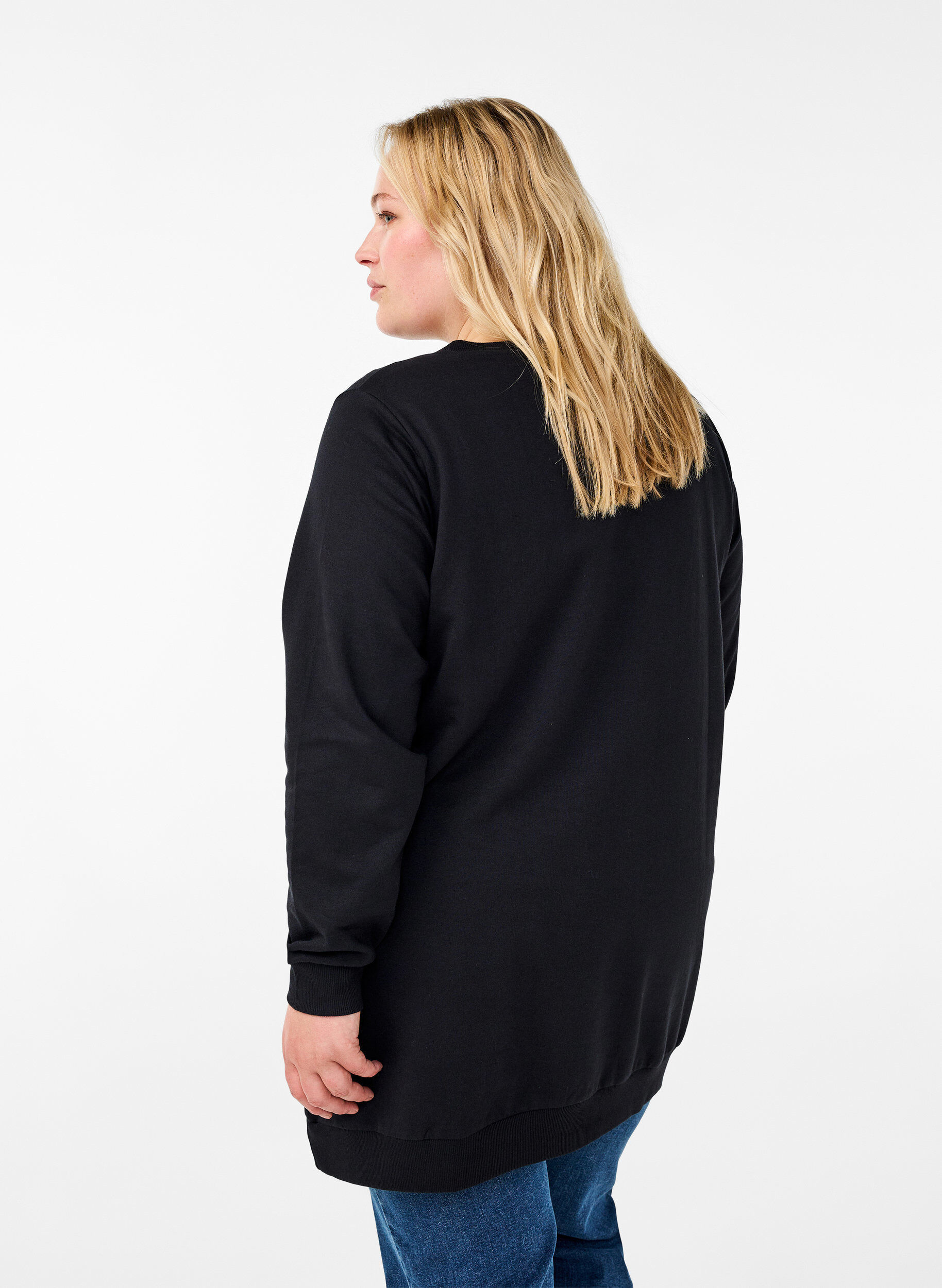 Sweat tunika med eyelets