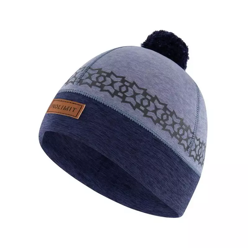 Bonnet néoprène PROLIMIT Beanie Pom Pom Alloy/Blue