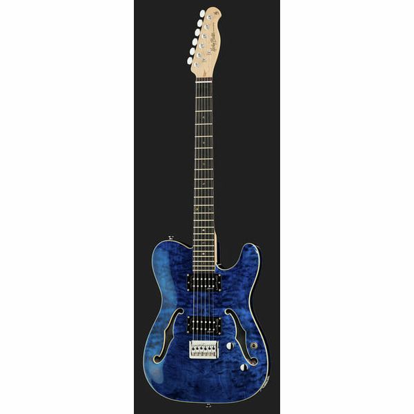 Harley Benton TE-90QM HH Trans Blue