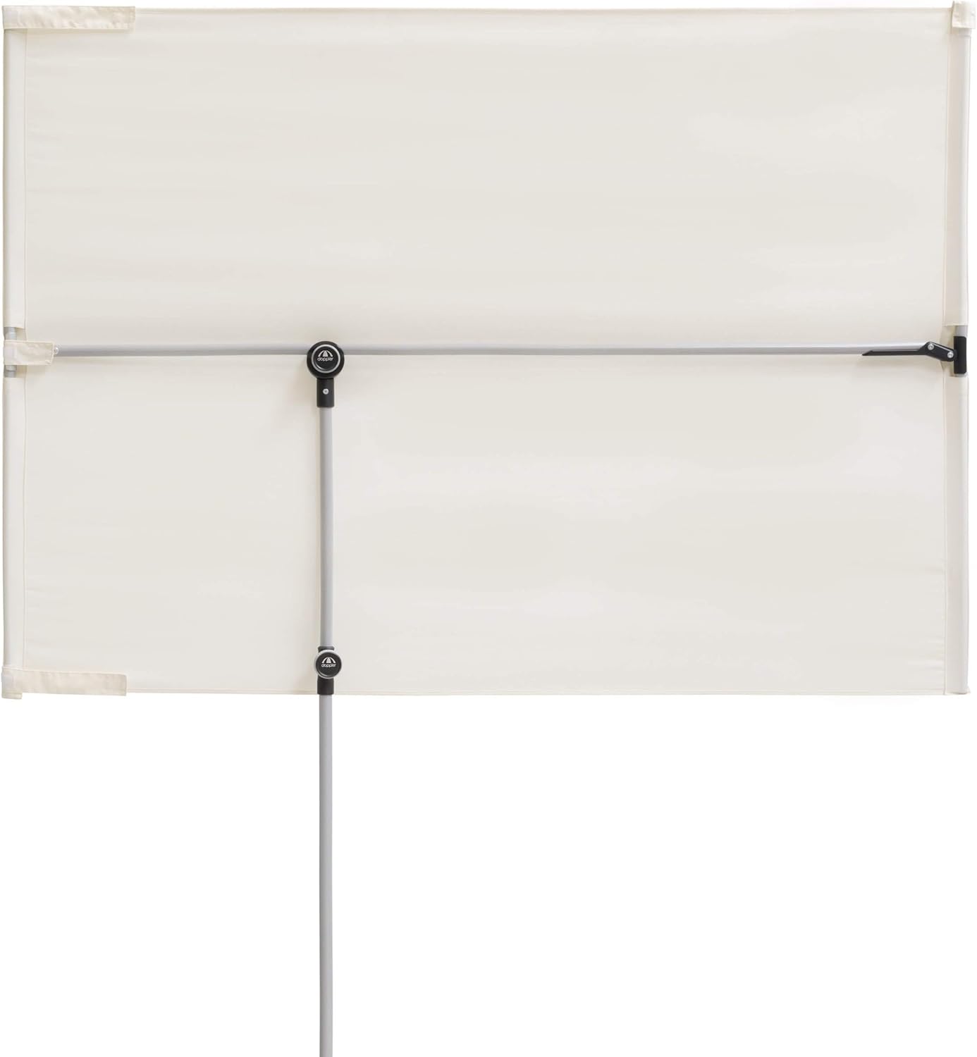 Doppler Active Balkonblende – Rechteckiger Sonnenschirm ideal für den Balkon –Plus Sichtschutz – 180x130 cm