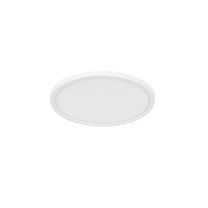 Plafonnier LED intégrée blanc neutre Thornaby GoodHome 1700lm 14.5W IP44 ⌀30cm plastique blanc