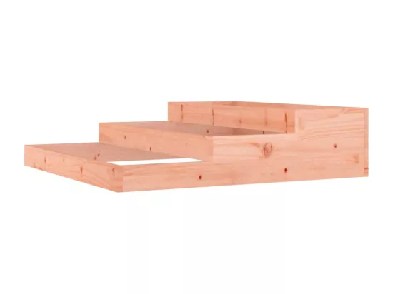 Jardinière bac lit surélevé bois marron 107 x 107 x 27 cm 02_0037292