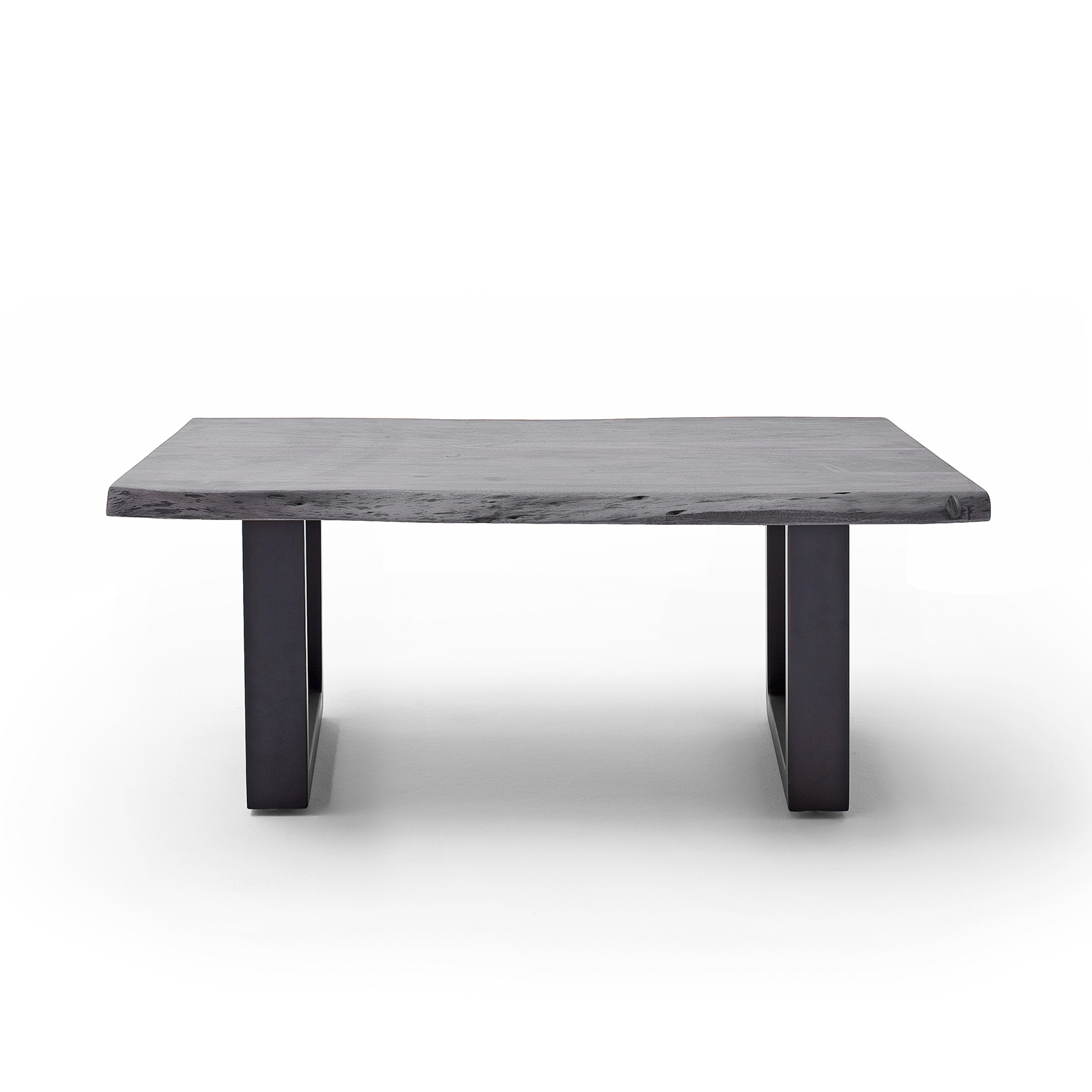 Couchtisch CARTAGENA - Akazie grau-anthrazit - U-Gestell - 110x70 cm