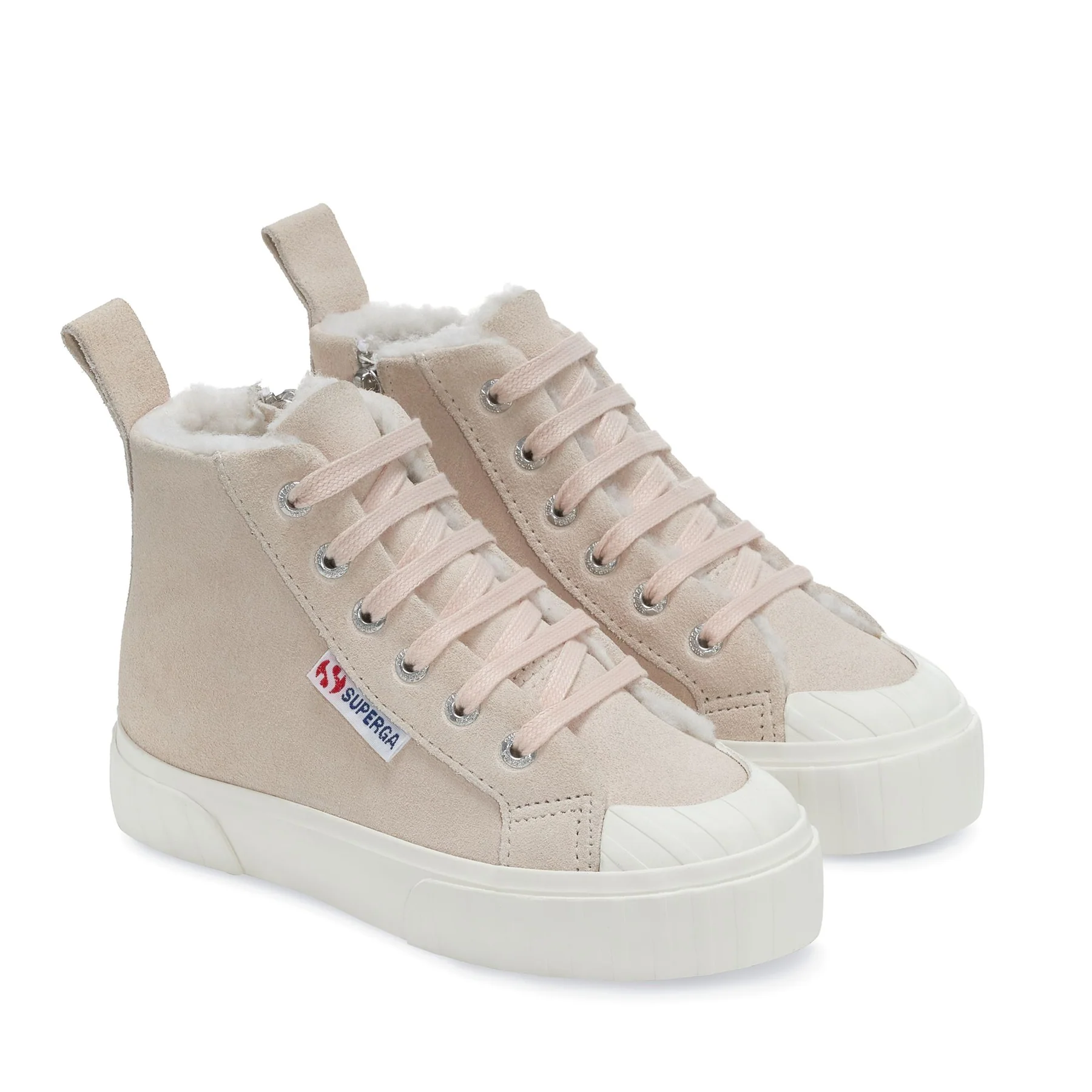2696 KIDS STRIPE SUEDE-PINK ALMOND-FAVORIO