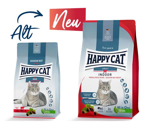Happy Cat Trockenfutter für Katzen Indoor