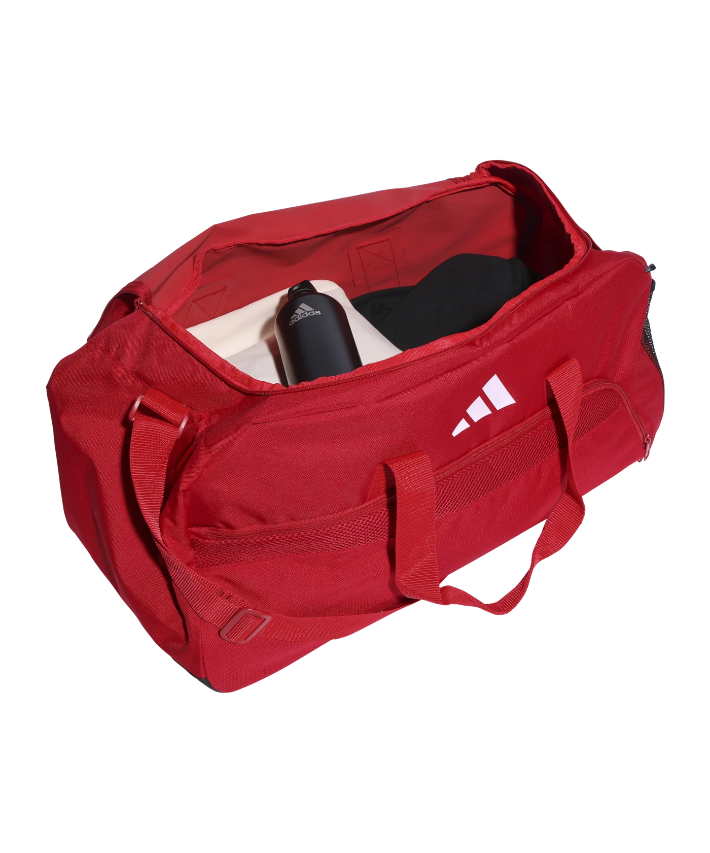 adidas Tiro League Duffel Bag Gr. M Rot Schwarz