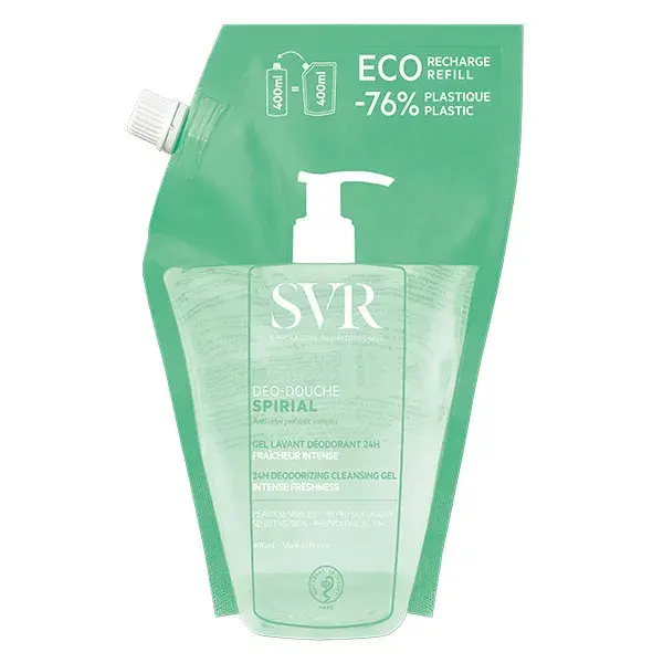Refil de Desodorante em Gel para Banho SVR Spirial 400ml