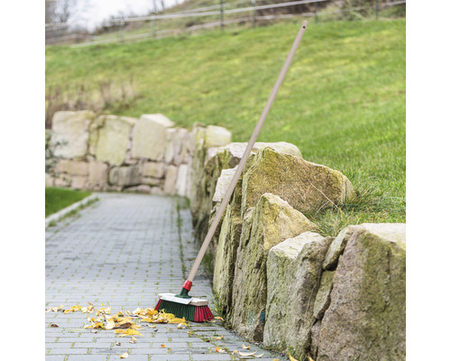 Tuin- en straatbezem Bümag 400x1430 mm rood/groen