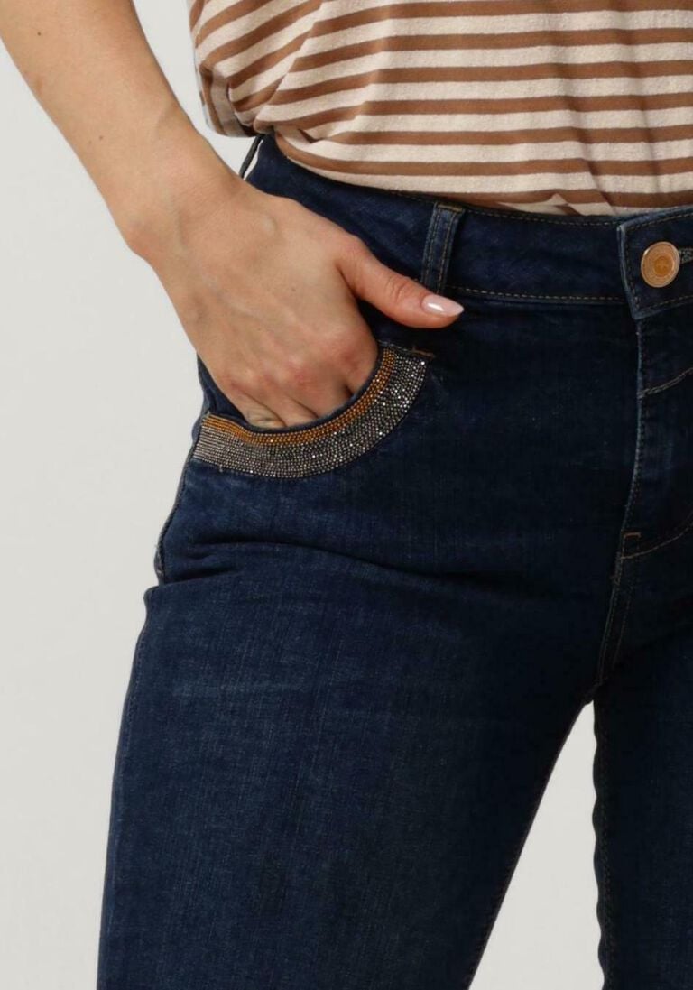 blauwe mos mosh slim fit jeans naomi shade blue jeans