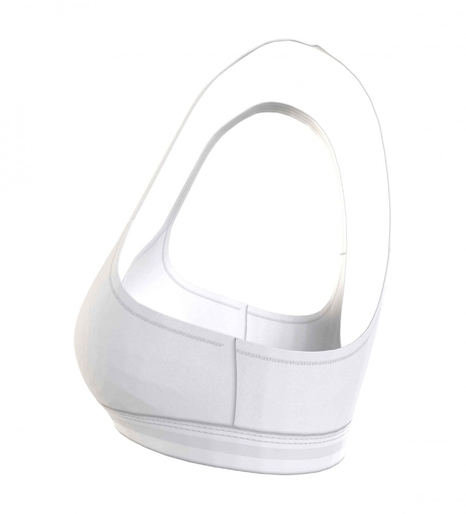 Sutiã Tommy Hilfiger branco com decote em V