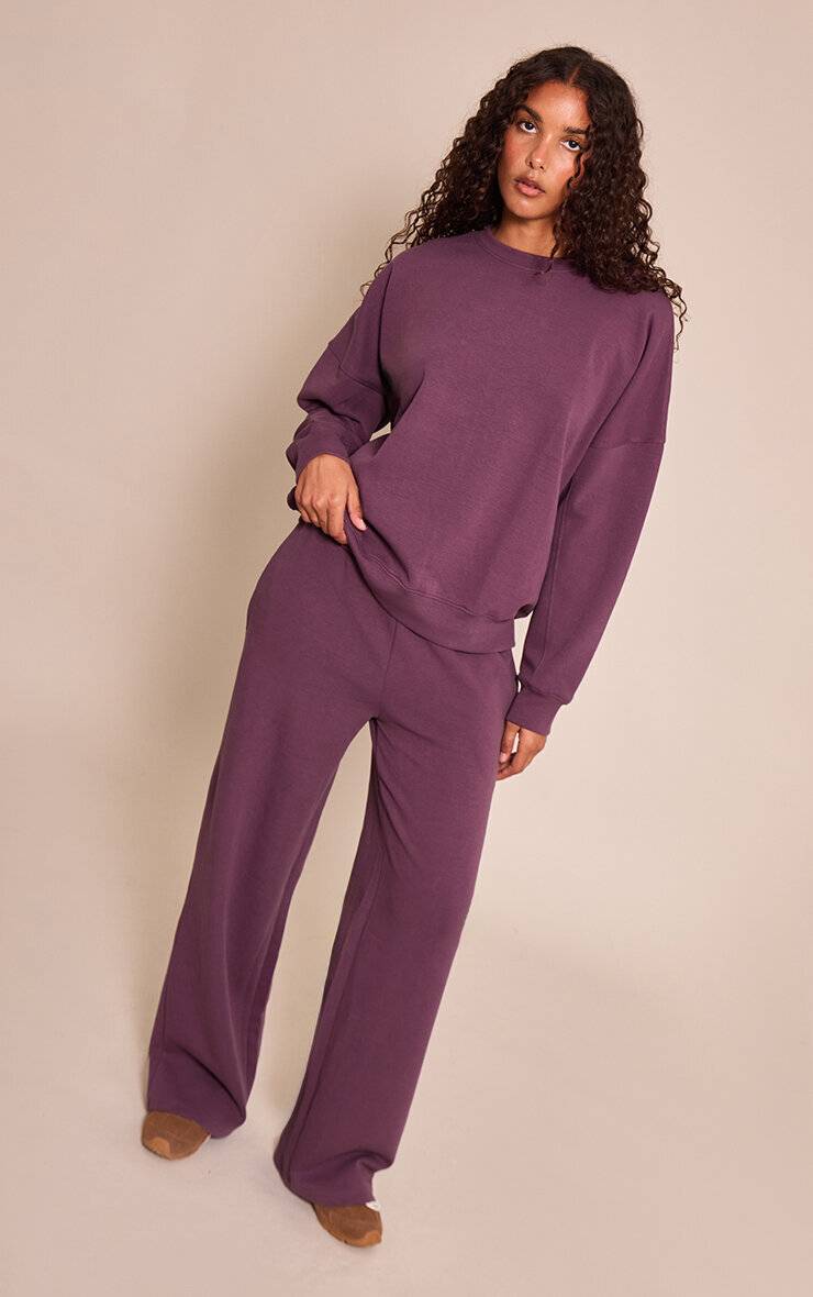 Prune Pantalon De Jogging Large En Interlock 350 G/m²