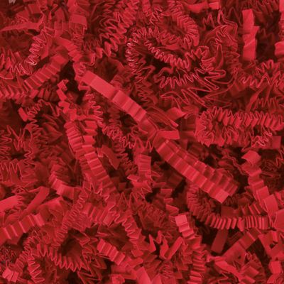 E.Pack La Couronne - 2.5 kgs Frisures de papier kraft 80% recylcé - 80 gr - Rouge
